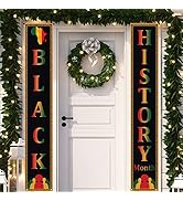 Black History Month Decorations Black Proud Welcome Sign Pan African American Black History Month...