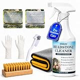 Headstone Cleaner for Graves, Effectively Removes Tough Moss & Dirt Stains