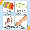 Bedwina Friendship Bracelets for Kids - (Pack of 144) Neon Adjustable Woven Rope Friendship Bracelets Bulk for Girls and Boys - Classroom Prizes for Kids Birthday Party Favors & Goodie Bag Stuffers #1