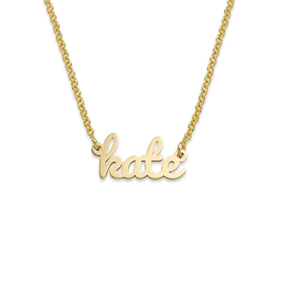 MyNameNecklace MYKA - Collar con Nombre Caligrafía en Plata de Ley - Joyería Personalizada, Regalo para Mujer, Regalos para Ella, Día de las Madres