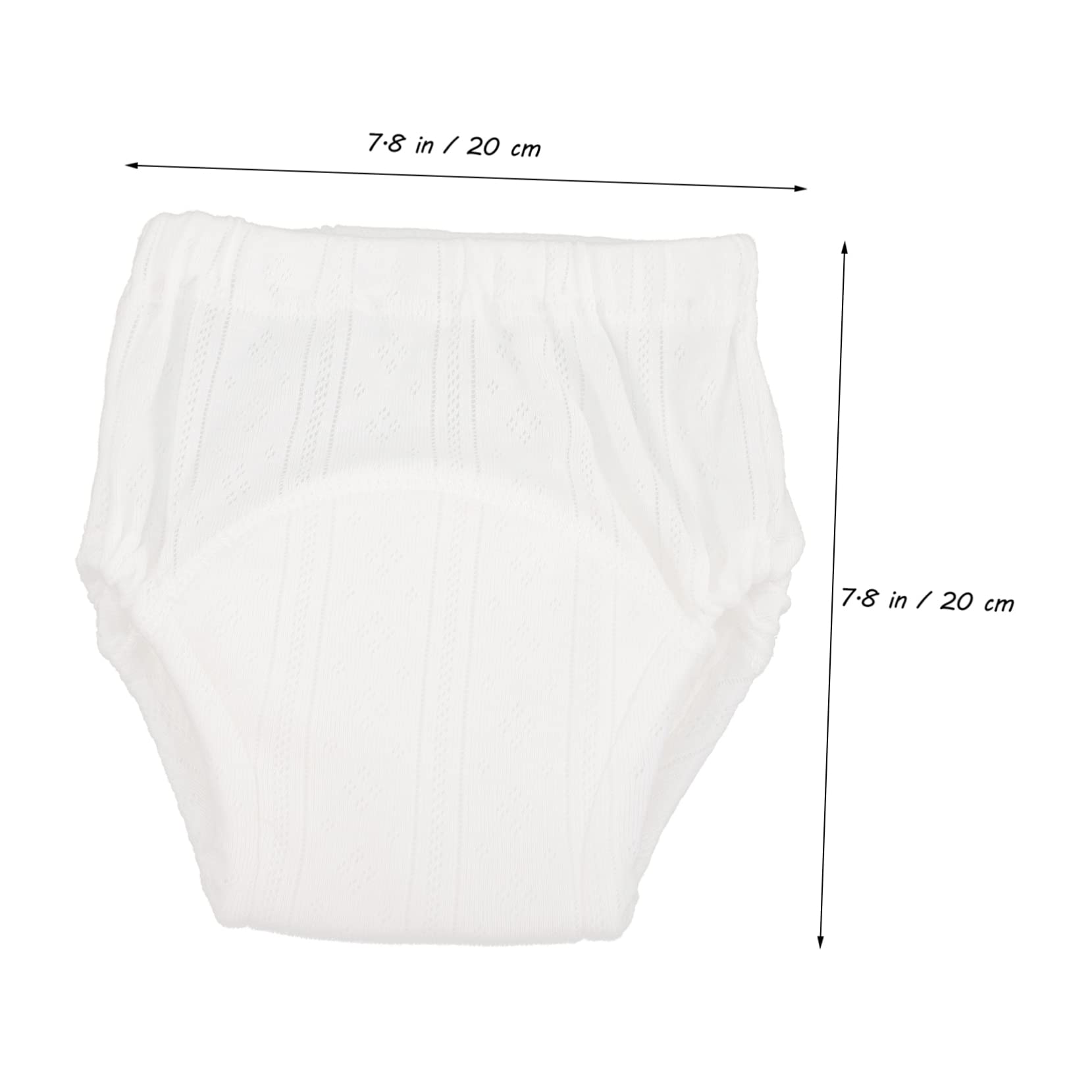 BESPORTBLE 5pcs Cotton Training Pants Washable Underwear for Potty Training Comfortable Elastic Waistband Absorbent Design for Boys White