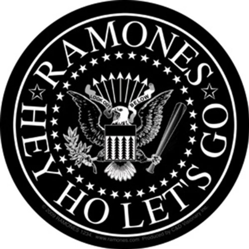Sticker Ramones de vinilo de alta resistencia con acabado artístico original de 4"