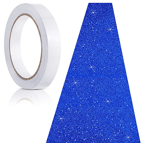 Tatuo Glitter Dark Blue Carpet Runner 2.46x30ft with Tape