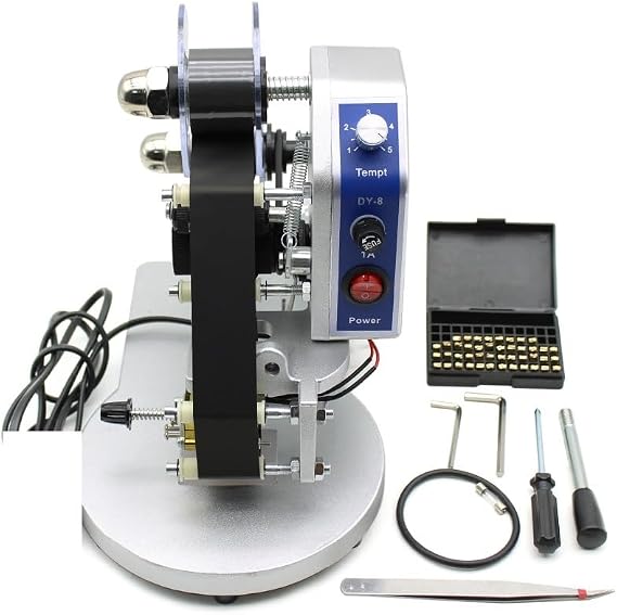 Foil Press Machine, Manual Hot Stamp, Expiration Date Code Printer, Thermal Ribbon Printer, Plastic Bag Coating, Craft Making