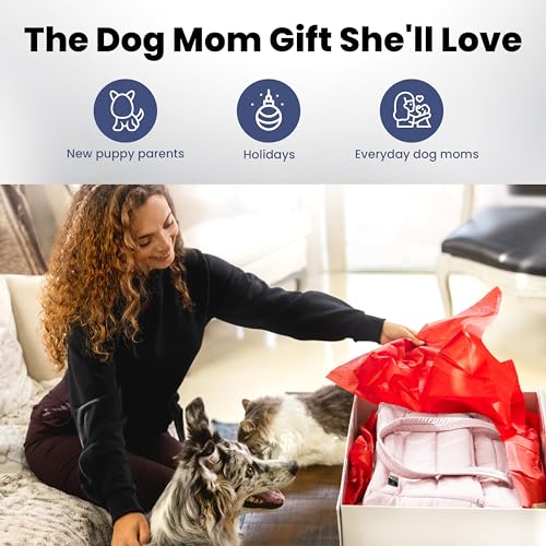 Image of Rubyloo Puffer Dog Travel Bag for Dog Moms, Diaper Bag with Travel Bowls