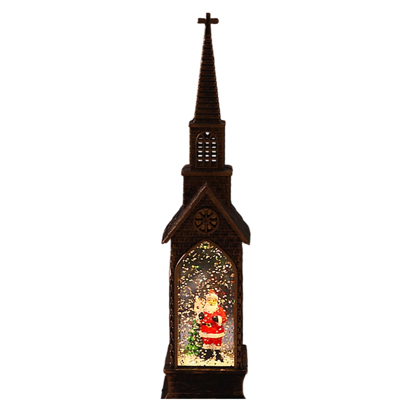 APGLSXY Water Powered Santa Christmas Lamp Lighted Decoration for Seasonal Home Party Ambiances Setting Santa Light