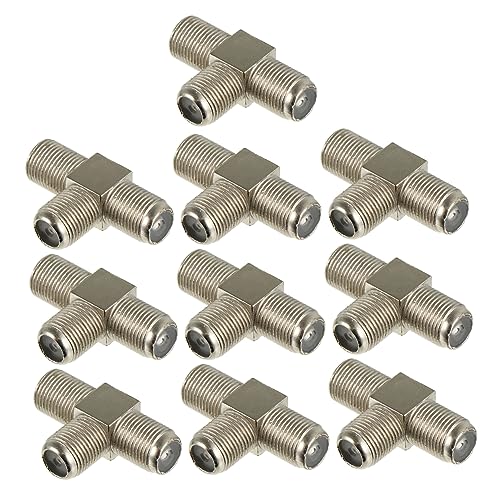Holibanna 10Piezas Adaptador Coaxial Splitter De Cable Coaxial De Vías para Antena y Televisión
