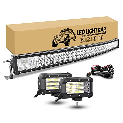 Barre LED 42 pouces et phares antibrouillard pour traverser le brouillard