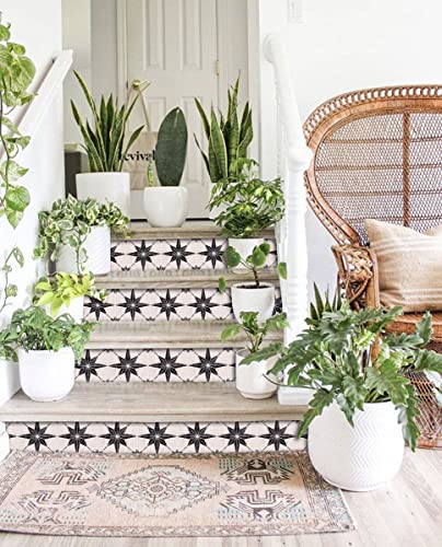 Starry Tile Stickers - Fireplace - Waterproof & Removable - Peel And Stick - Backsplash Vinyle Tile Stickers 6X6"/Pc 16Pc/Pack #TOP3