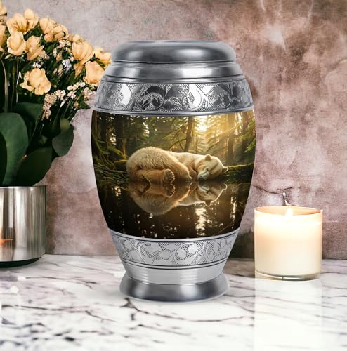 Image of Bear Urn - Urn for Ashes - Cremation Urns for Human Ashes Adult Male - Cremation Urns for Burial - Urns for Ashes Adult Female - (10 inch Pack of 1)