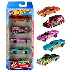 Idea Regalo - Hot Wheels, confezione da 5 veicoli, macchinine Hot Wheels in scala 1:64 con dettagli autentici, giocattolo per bambini, 3+ anni, 01806, Modelli Assortiti (anche diversi da quelli mostrati in foto)