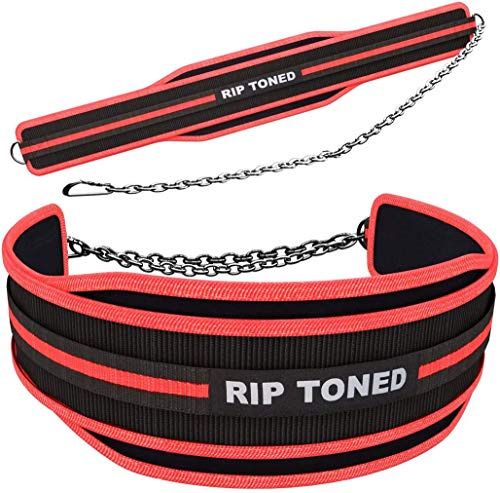 Rip Toned Dip Belt with Chain - 36" Heavy Duty Steel Chain