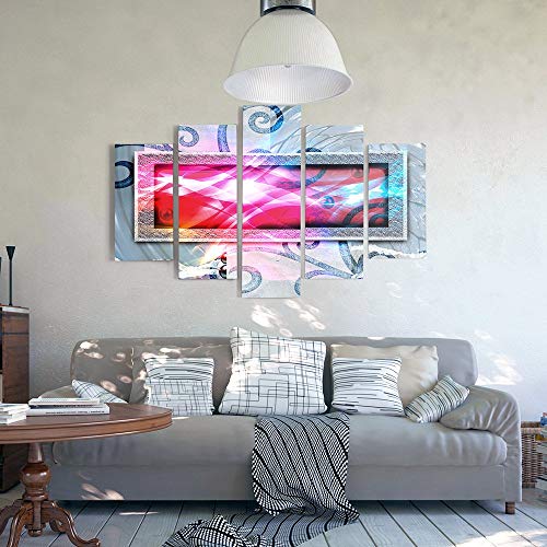 Pentaptyque type A moderne pour réveiller un grand mur blanc triste - 6