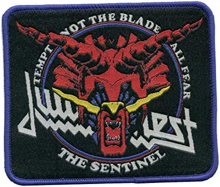 MusicBandPatch Judas Priest The Sentinel Heavy Metal Music Rock Band Badge Iron on, Sew on Embroidered Patch