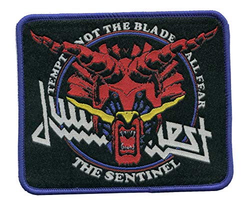 MusicBandPatch Judas Priest The Sentinel Heavy Metal Music Rock Band Badge Iron on, Sew on Embroidered Patch