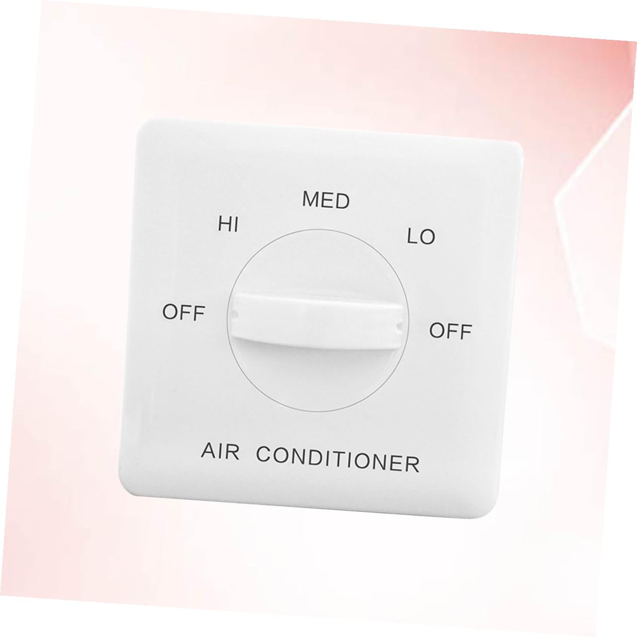 jojofuny Interruttore Velocità Fan Coil a 3 Velocità in Abs Bianco Regolazione Ventilatore per Condizionatore D'aria Centralizzato