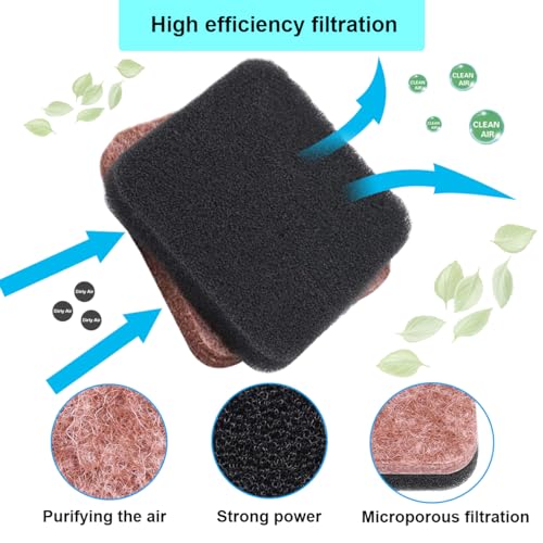ZAMDOE FS85 Air Filter Kit Replacement for Stihl FS80 FC75 FS75 KM85 HS80 FC85 FS80R FS76 HT75 HS75 HS85 SP85 FS85T SP80 FS85RX String Trimmer Brushcutter with Spark Plug Fuel Fliter Primer Bulb - Image 3