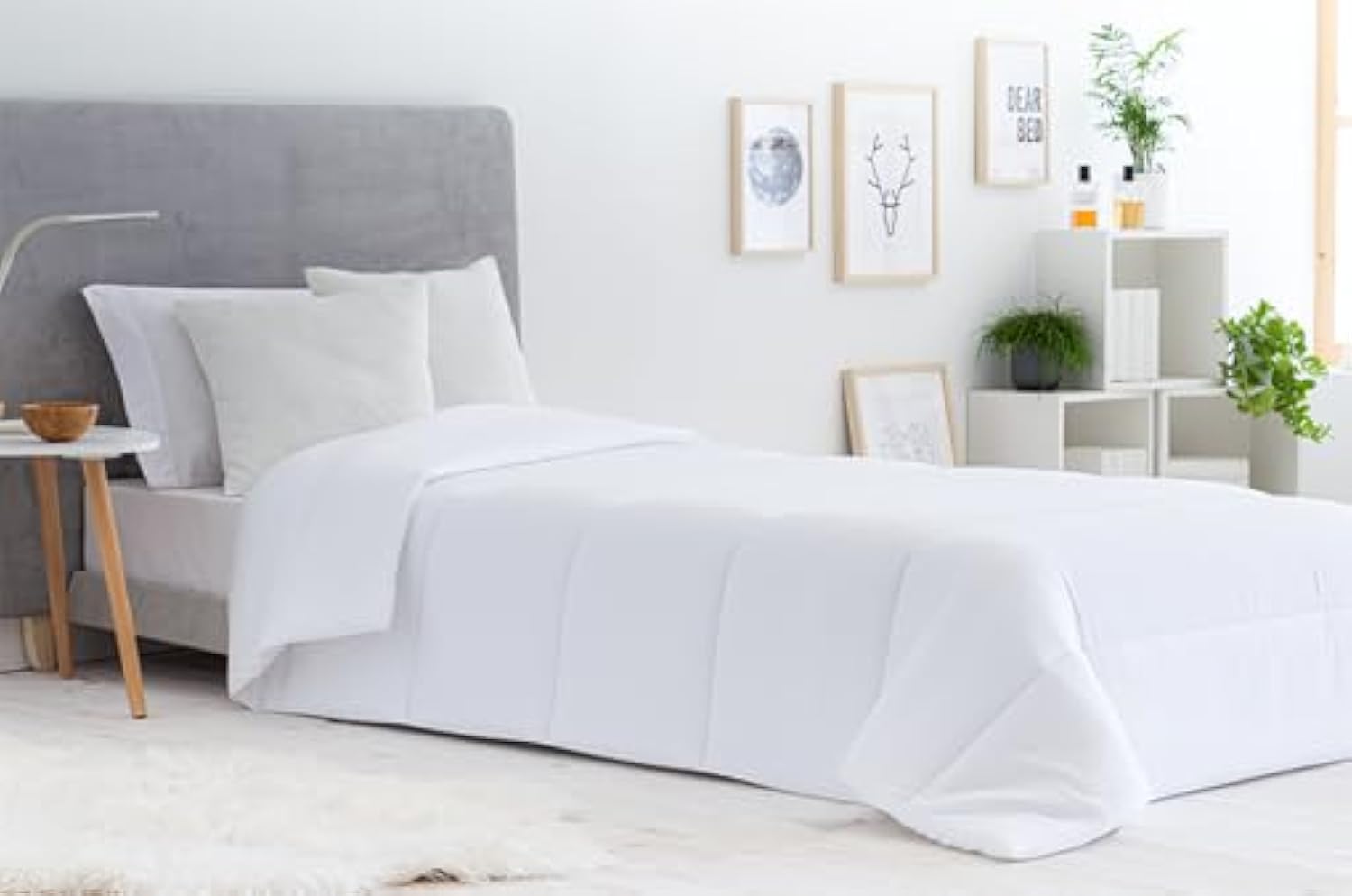Todocama - Fibre Duvet, 3003, Anti-Dust Mite, Autumn-Winter, 300 g/m², White (Bed 160/180-240 x 220 cm)