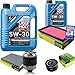 Produktbild QR-PARTS 69356892 Filter Set Inspektionspaket 6 Liter Motoröl Longtime High Tech 5W-30 MANN-FILTER Innenraumfilter Kraftstofffilter Luftfilter Ölfilter