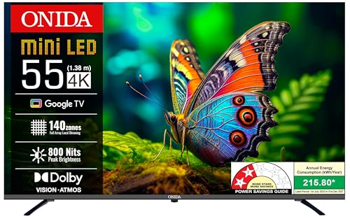 Image of Onida 139 cm (55 inchs) Nexg Series 4K Ultra HD Smart QLED Mini LED Google TV MZ55MIN