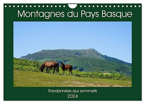 Montagnes du Pays Basque (Calendrier mural 2024 DIN A4 vertical), CALVENDO calendrier mensuel: Photographies des montagnes emble