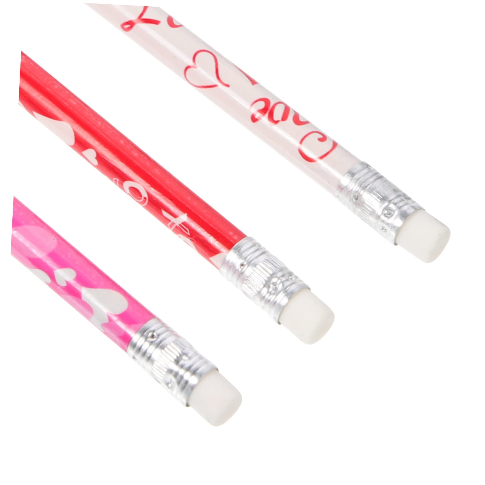Tofficu 4 Ensembles Crayon D'amour Stylo Poignées Crayons Pré-taillés Crayons Géants Crayon D'embrayage Mignons Pour Enfants Hb Caoutchouté Peuplier 50 Pièces * 4