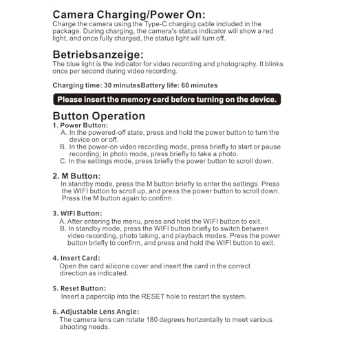 Sorandy 1080P Action Camera Mini Portátil con Grabación miniatura 5
