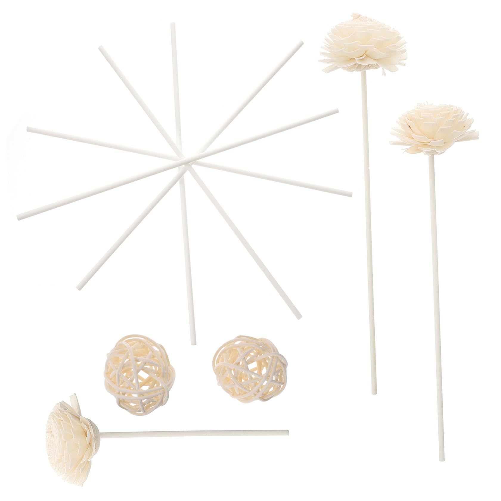 MAGICLULU 5 Scatole bastoncino per aromaterapia senza profumo bagno profumo per bagno bastoni olio diffusore per Casa bacchette diffusore bastoncini diffusori e sepak takraw bianca