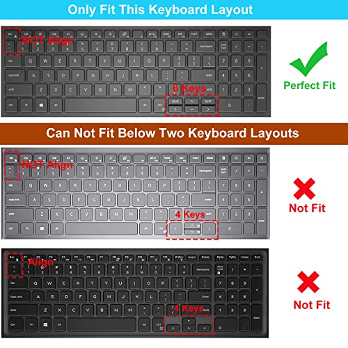 Protector de teclado para Dell Inspiron y Vostro 15.6 y 17.3 pulgadas miniatura 2
