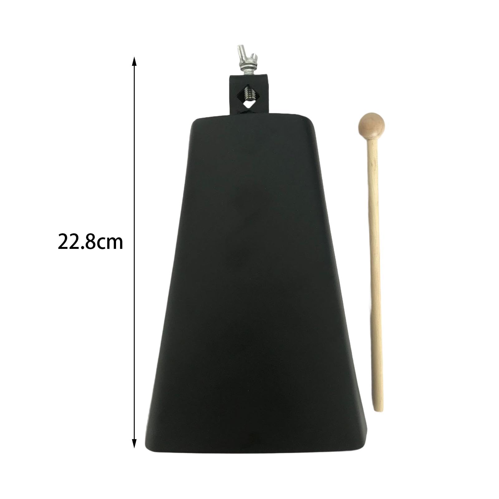 DYNWAVE Metal Cowbell with Stick, Lightweight Noise Maker for Sports and Celebrations, 9inch