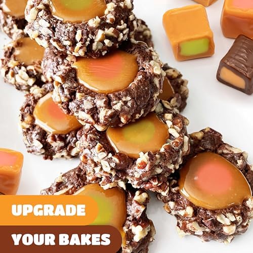 Caramel Candy Mix, Filled Creamy Caramels Individually Wrapped - 1 Lb Pack - 5