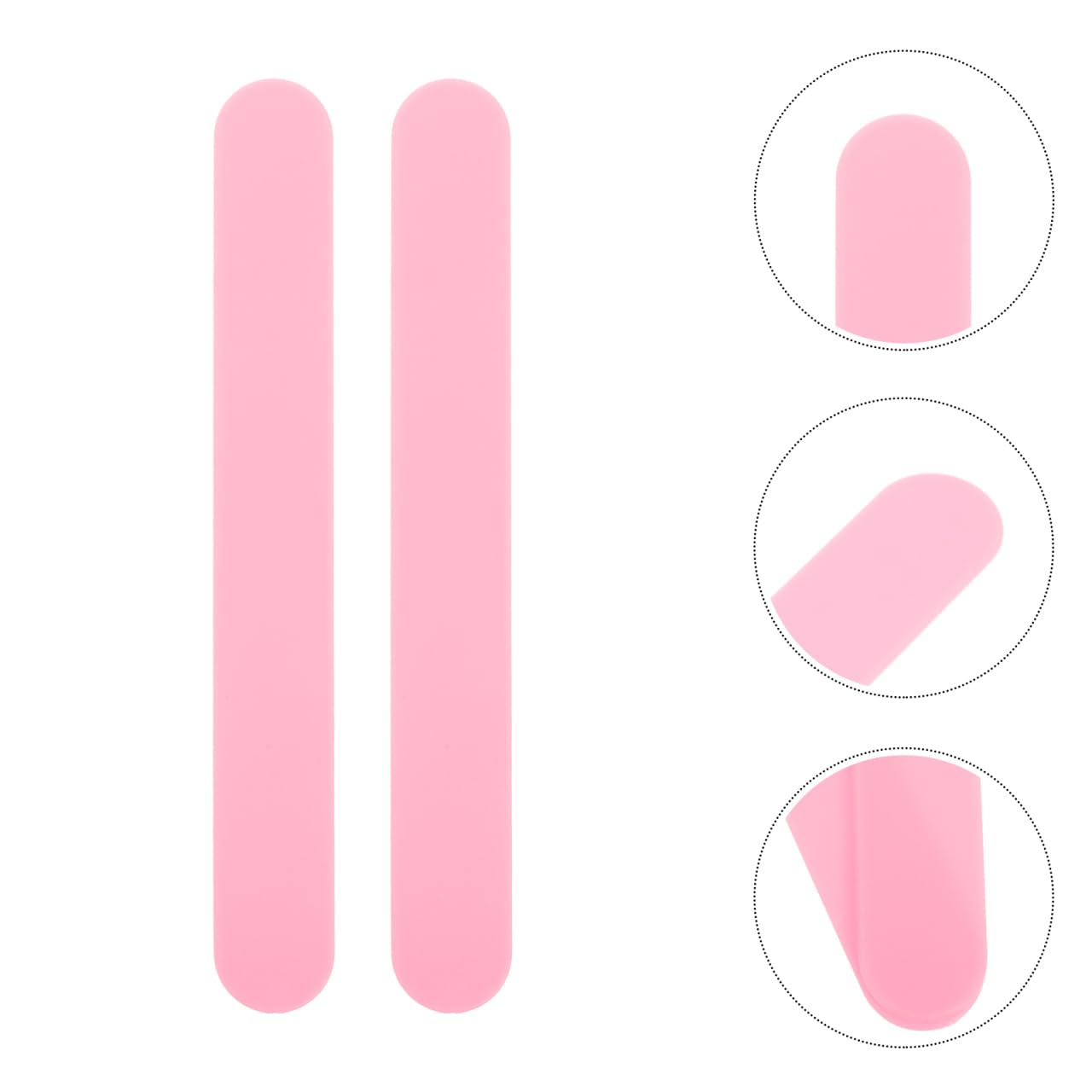 Lot de 25 abaisse-langues en plastique pour travaux manuels, spatules à la bouche - Rose