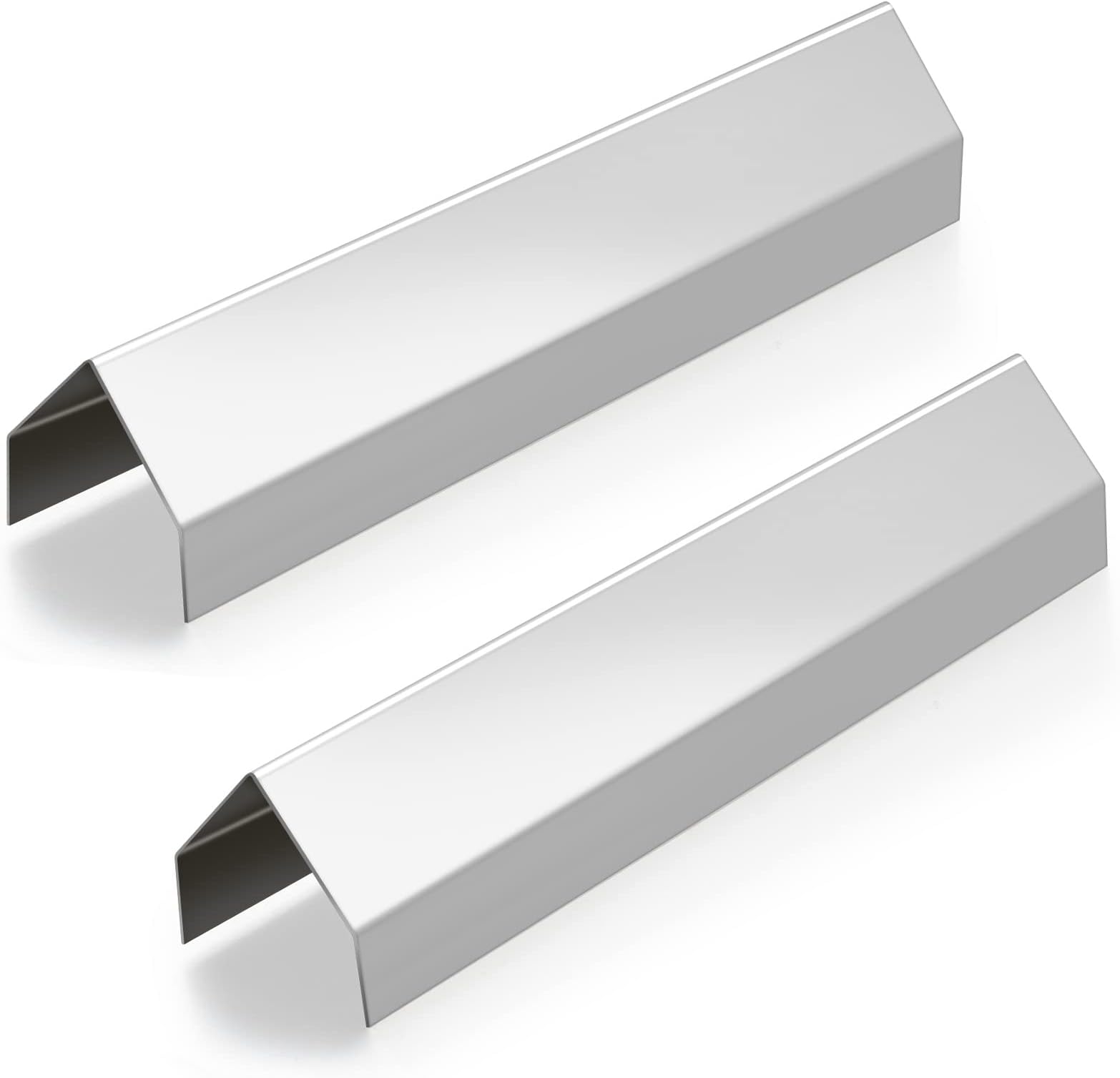 2 Pcs Deep Fryer Splash Guard Stainless Steel Joining Strip 20 Gauge Thickness Commercial Deep Fryer Joint Adapter Connector Curved Parts(23 3/8"L x 2 3/8"W x 2 1/4"H)