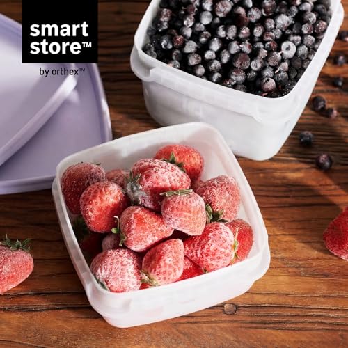 SmartStore Frischhaltedosen mit Deckel und Kühlschrank Organizer 0.3L 6er Set | Geeignet für Kühlschrank und Gefrierschrank… – Ansicht 2