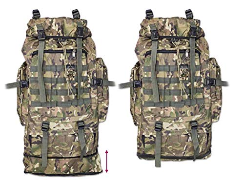 Martinez Albainox AB Mochila barbaric Camo 60 para Senderismo  Acampada  montañismo