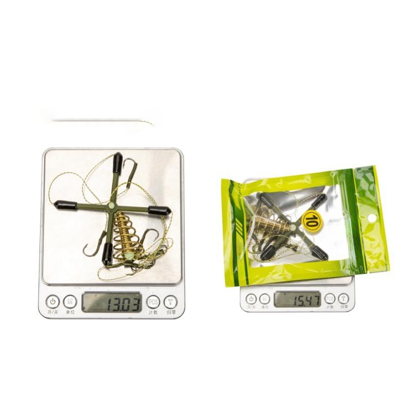 Kit de anzuelo balanceado 4 puntas ABS para pesca en lago miniatura 3