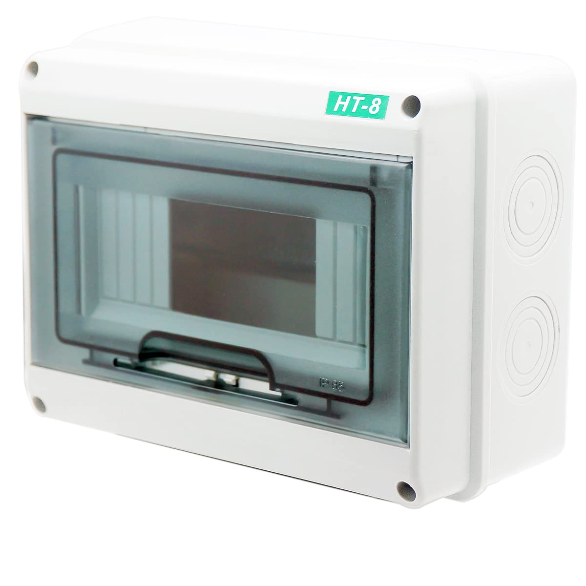 Breaker Box Distribution Protection Box, IP65 Clear Cover Electrical Box, ABS Power Supply Electronic Junction Box Din Rail Enclosure for Circuit Breaker on The Wall 8 Way(200x155x95mm) - Image 3