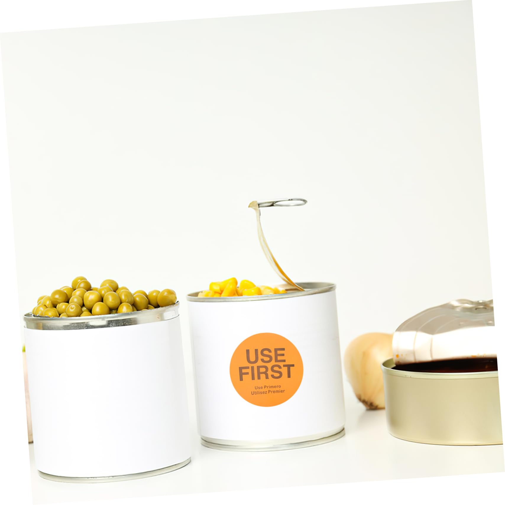 EXCEART Lot De 5 Étiquettes Autocollantes Réutilisables Pour Restaurant Service Alimentaire Pour Le Stockage Des Aliments 2 Rouleaux X 5