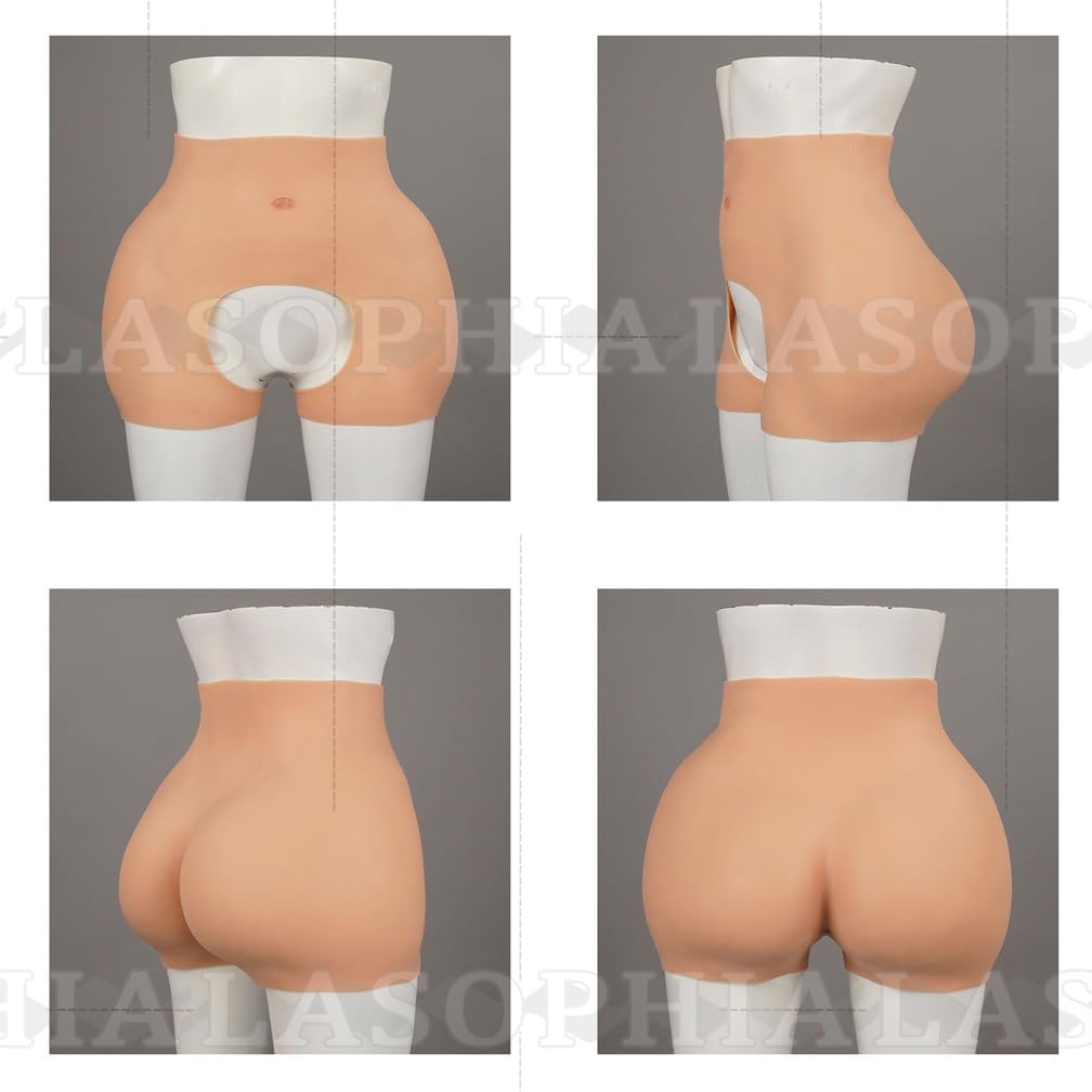 Bragas Moldeadoras De Silicona para Glúteos De Cintura Alta con Diseño En S Abertura En La Entrepierna Realce De Caderas Cintura para Mujeres