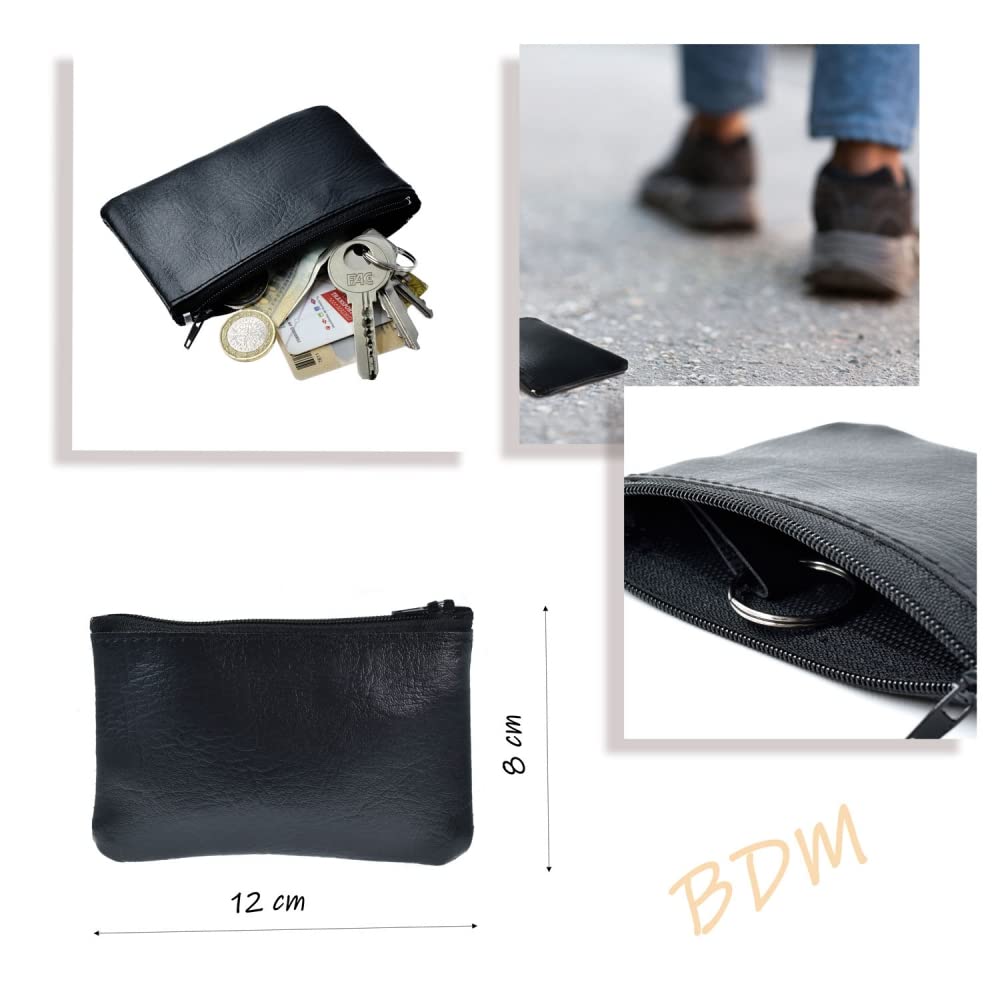 BDM - Cartera Hombre con cremallera, monedero pequeño, distintos Colores, Chico. - Modelo 7