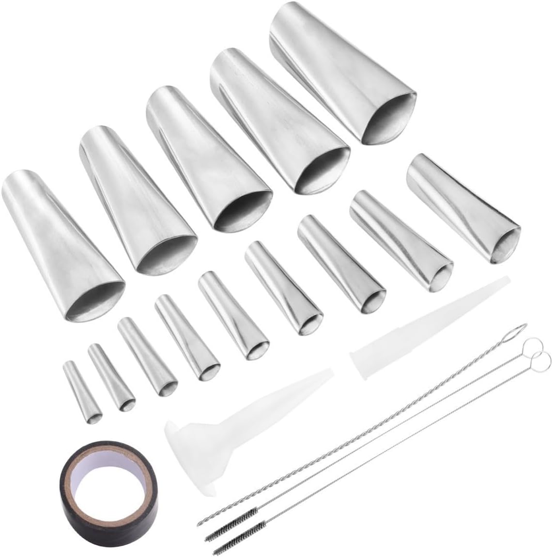 Stainless Steel Caulk Nozzle Applicator with 45° Muzzle, Easy to Clean Reusable Caulking Finishing Tool Designed for Uneven Surfaces, for Bathroom and Tank Sealant Application
