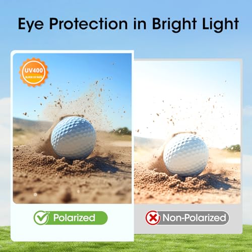 Golf Sunglasses for Men, Polarized Lenses for Green Reading, Lightweight & Stylish for Golfing, Fishing & Driving3