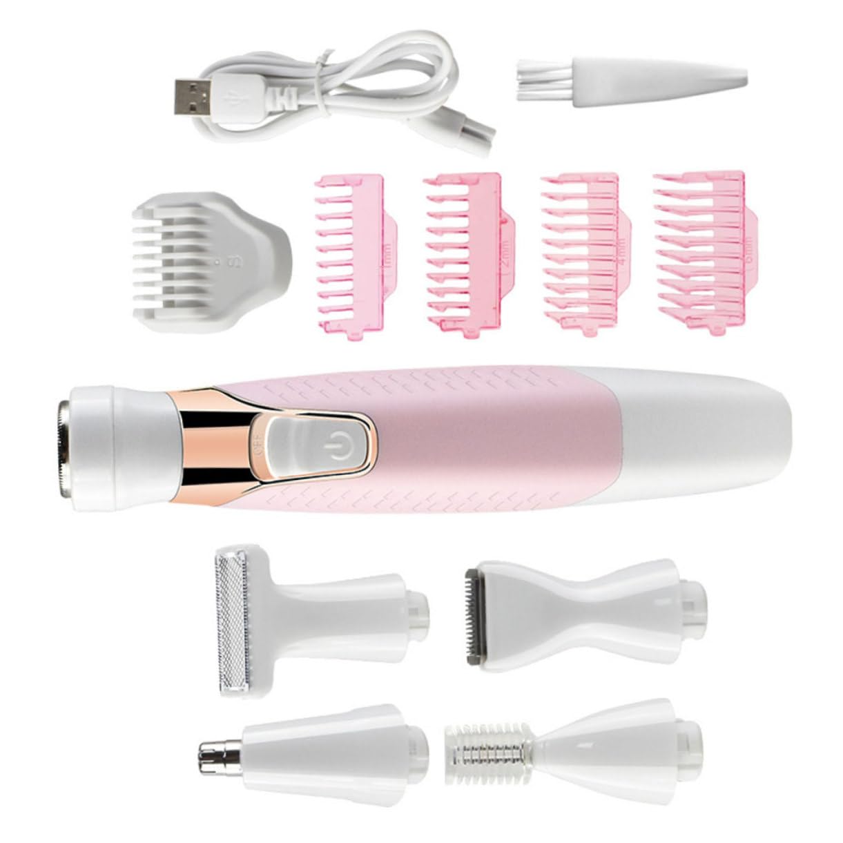 Didiseaon Shaver for Women Rechargeable Multifunctional Razor with Eyebrow Trimmer Washable Design Lightweight and Durable for Facial Body Hair Removal