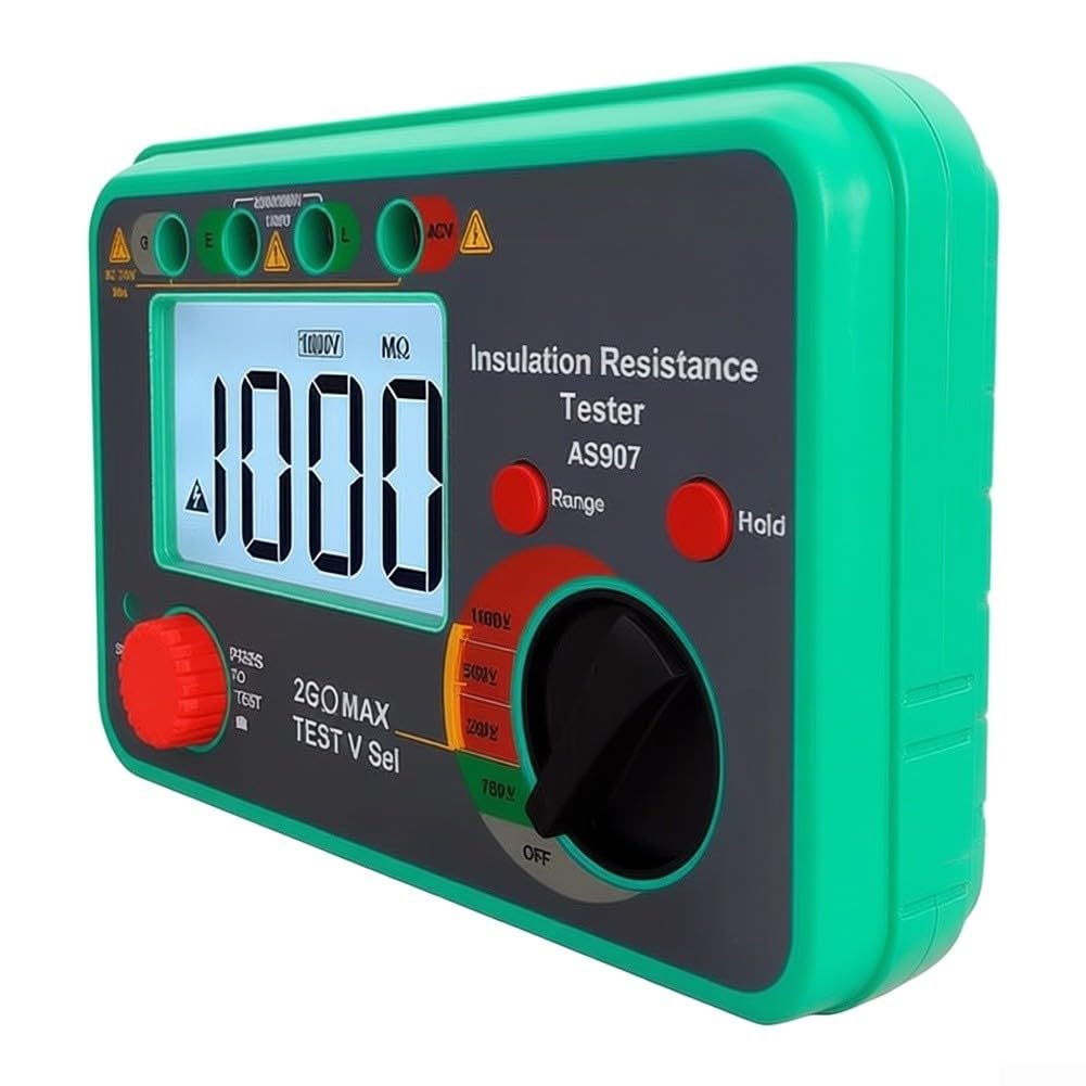 Probador de para resistencia AS907 Digital 250V/500V/1000V Probador