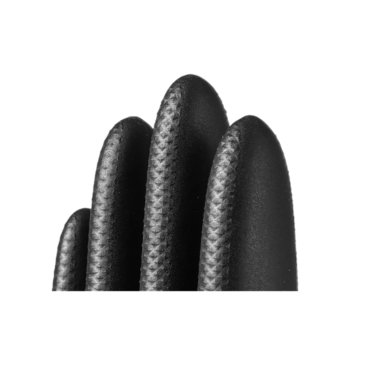 KINGFA DIAMOND GRIP Extra Stark Nitrilhandschuhe | Hochfeste, texturierte Einweghandschuhe für Kfz, Industrie & Labor | Arbeitshandschuhe Öl- und Chemikalienbeständig | 50 Stk/Box (500, Schwarz, XL)