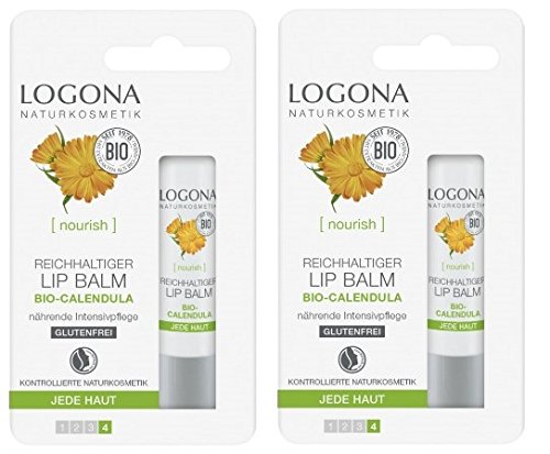 Logona Lip Balm Calendula - Confezione da 2