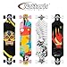 Nattork 42 Inch Cruiser Longboard Skateboard Complete 8 Ply Canadian Hard Maple for Commuting, Carving & Downhill Riding with T-Tool, Made for Adults, Teens and Kids
