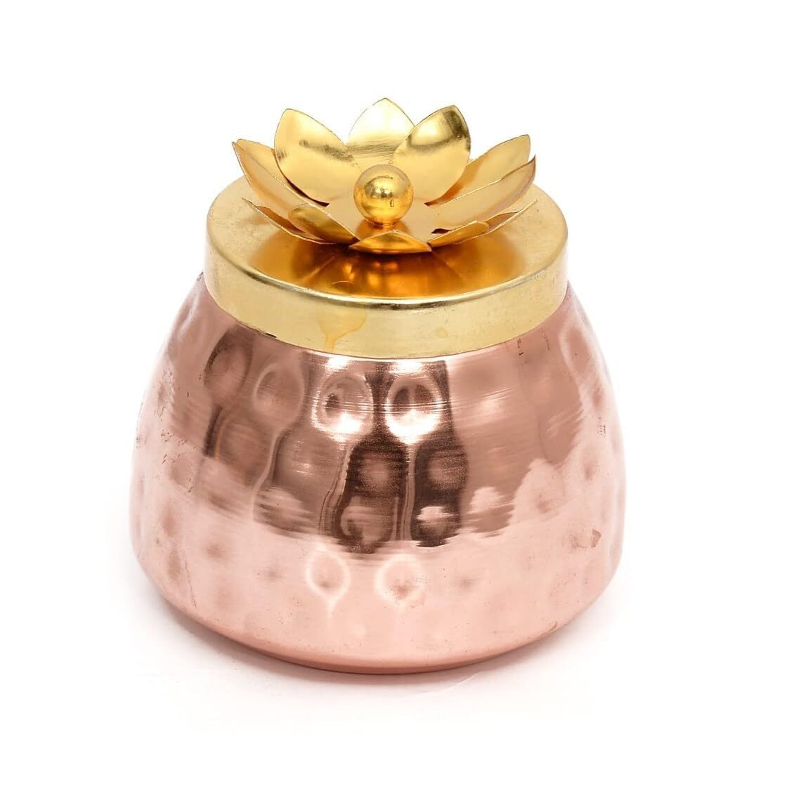 SOLINO Hammered Copper Plated Dry Fruit Pot Shape Jars with Lid, Return Gifts for Baby Shower, Serving Bowls/Container for parties (2) (B0CSB1VR3D) Amazon Price History, Amazon Price Tracker