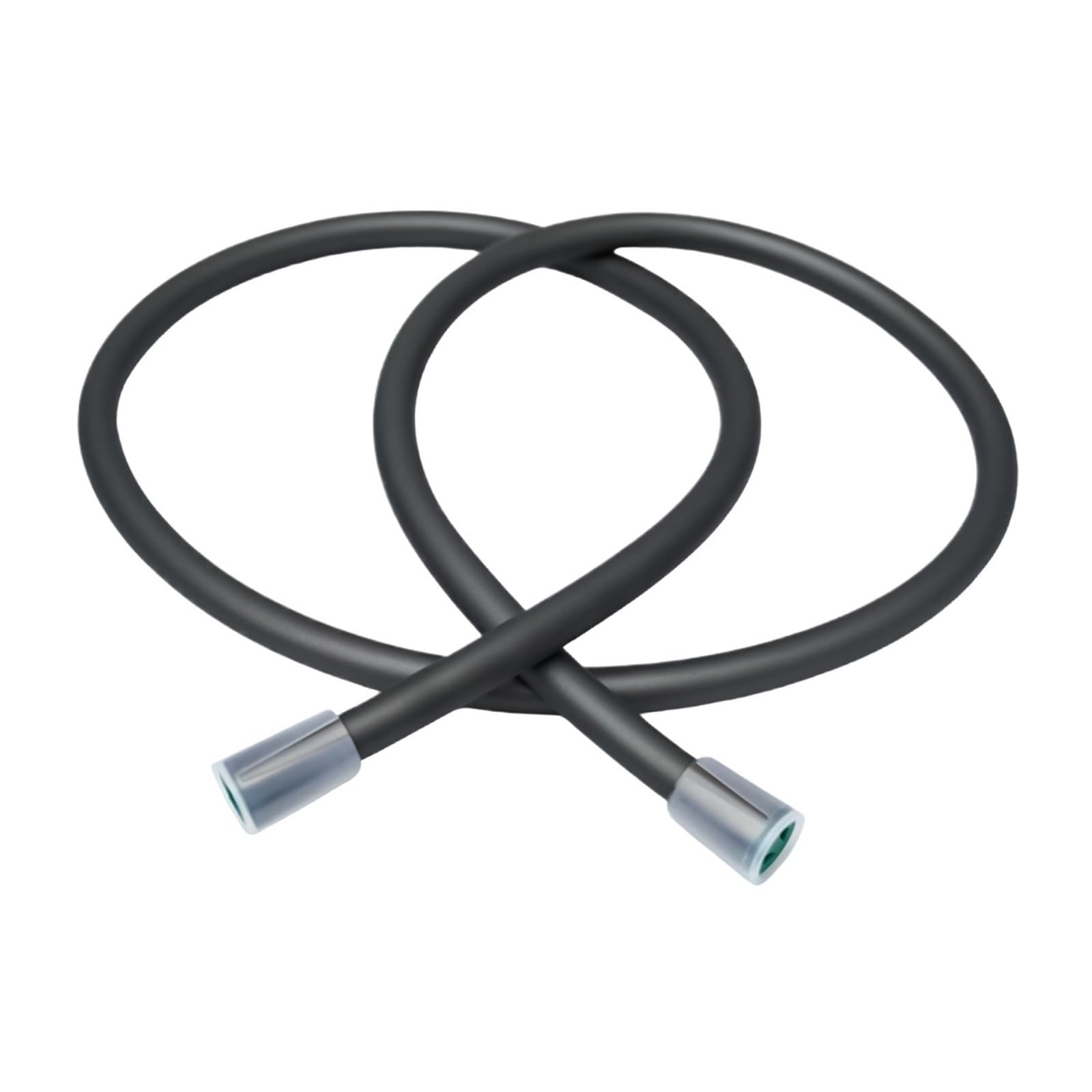 Food Grade Silicone Shower Hose Ultra-Soft 1.5/2M White Flexible Shower Head Tube Explosion-Proof Plumbing(Grey-1.5M)