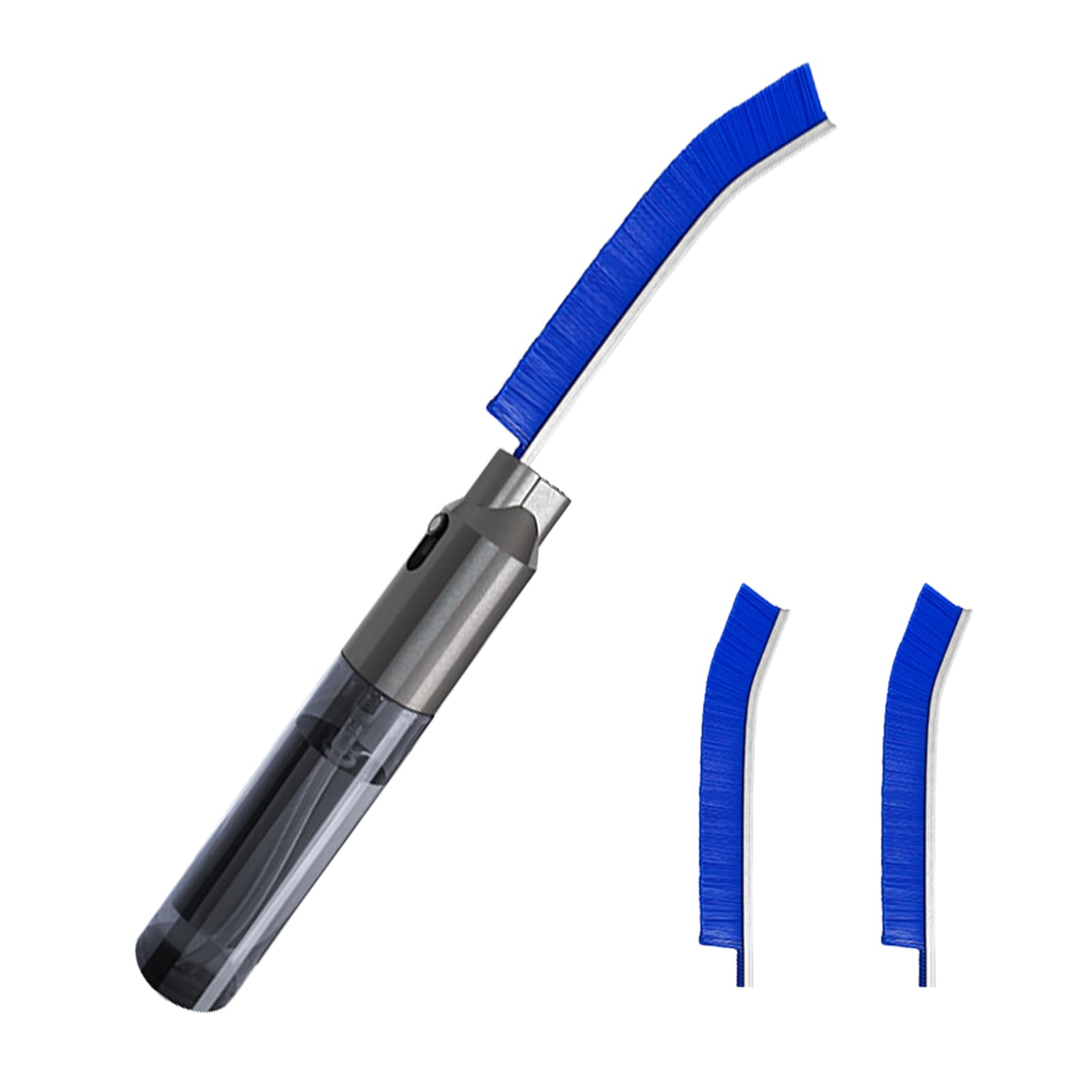 3 PCS Fugenreinigungsbürste für kleine Stellen mit Gießkann, Fugenreinigungsbürsten, Zauberbürste, Badezimmerzubehör, Reinigungswerkzeuge, Reinigungsmittel für Dusche, Toilette, Waschbecken (blau)